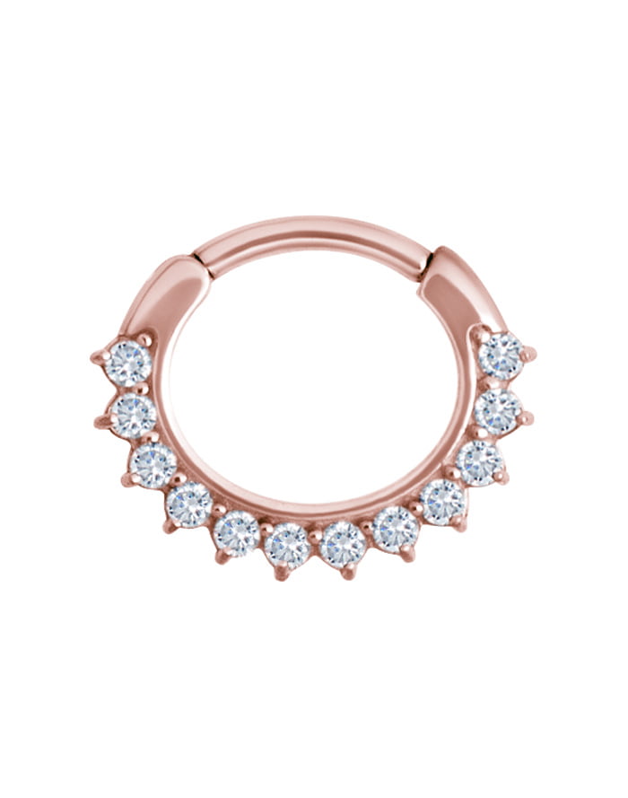 ROSE GOLD JEWELLED SEPTUM - Pierceright